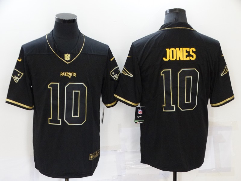 Men's New England Patriots Mac Jones #10 Black Jersey